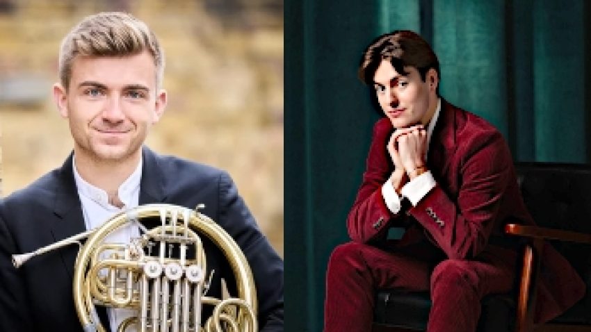 Split photo of two soloists